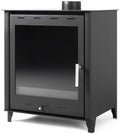 Estufa de leña grande modelo G 14.3 Kw | Chimenea moderna de leña con puerta cristal&nbsp;
