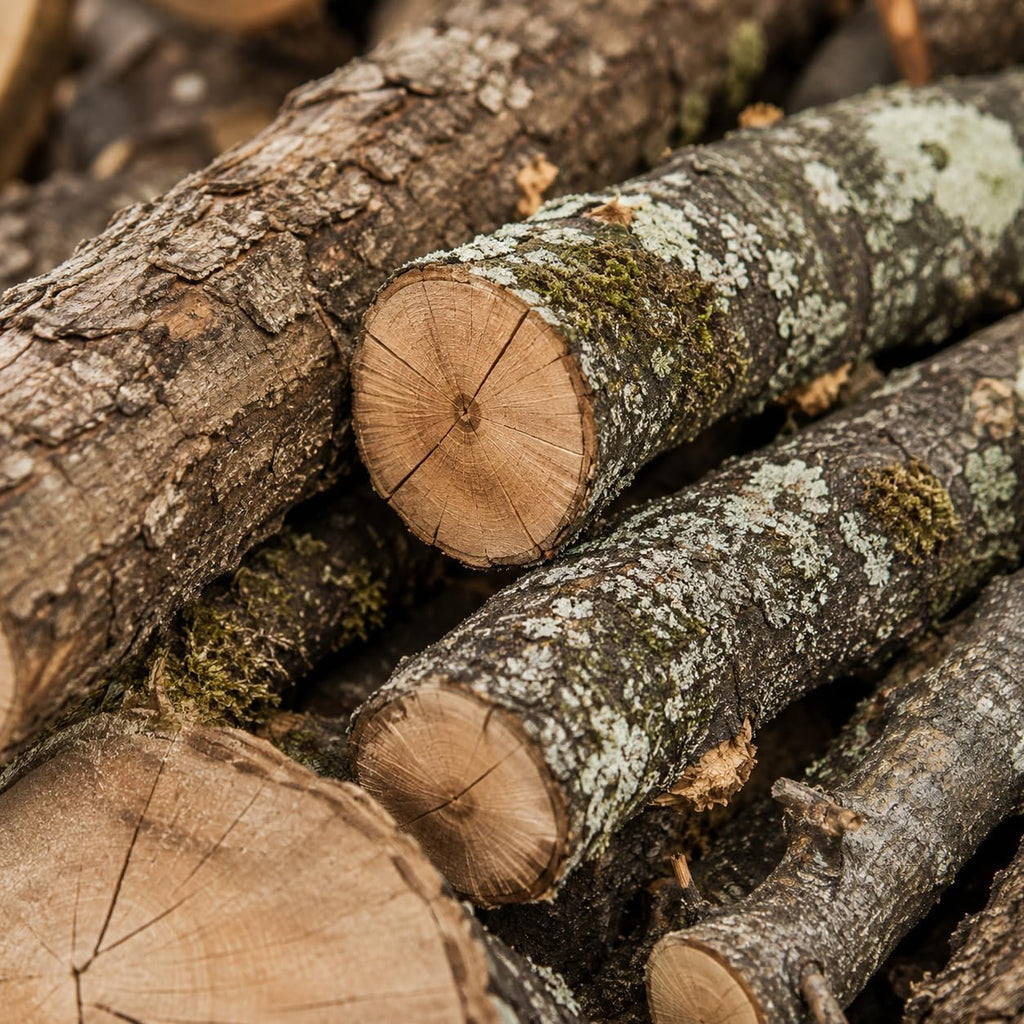 Cajón de Leña de Encina 500 kg, Madera Seca de Alto Poder Calorífico