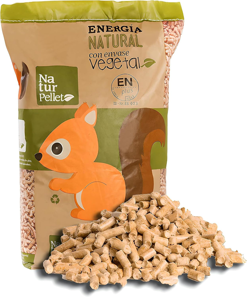 Pellets Premium Madera 15 kg - Pack Pelets para Estufas y Chimeneas, Palet Pellets (1050 Kg)