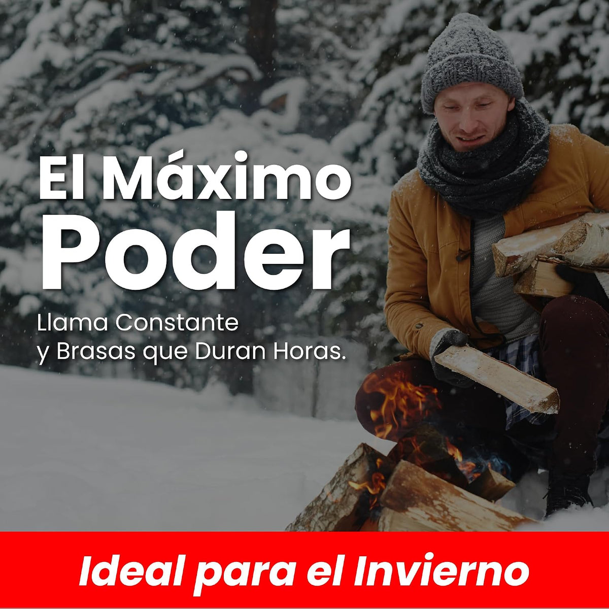 Palet 50 Sacos Leña Encina 12kg Alta Densidad 600kg Total Madera Dura Natural Fuego Lento Calor Intenso&nbsp;