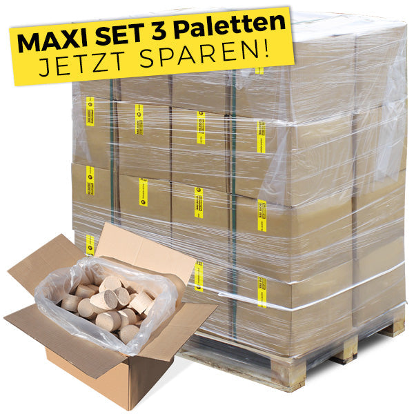 Briquetas – Maxi lote 3 palets