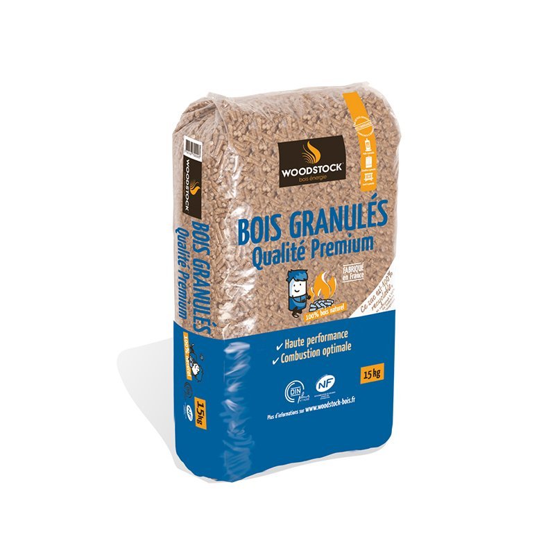 Palé de pellets Woodstock Premium – 66 sacos de 15 kg