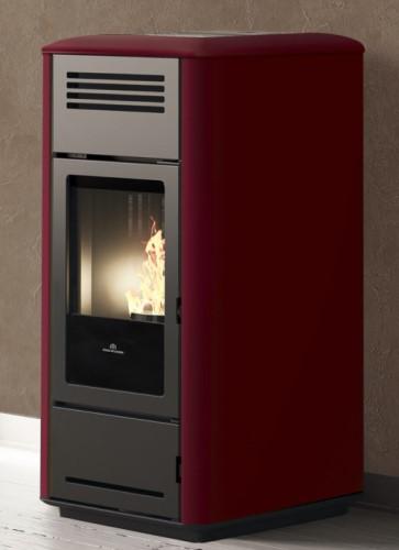 Hidroestufa de pellets Edilkamin Milla H 15 kW Up – Acero/Cerámica