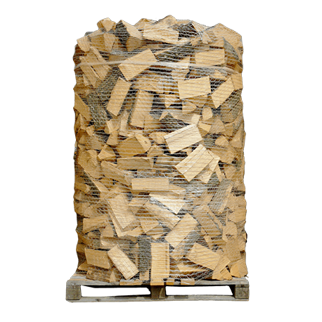 Leña de 30 cm – 1 palé (3 m³ / 3 steres) – Madera dura H1 G1