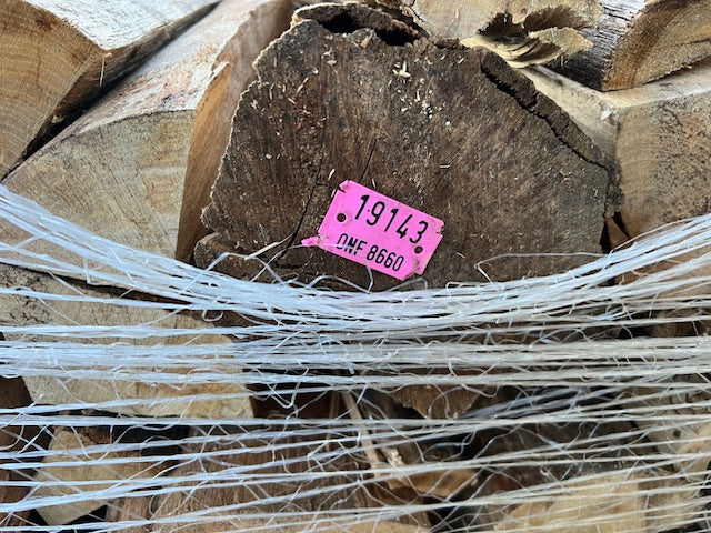 Hainbuchen-Brennholz 50 cm trockene Scheite auf Palette