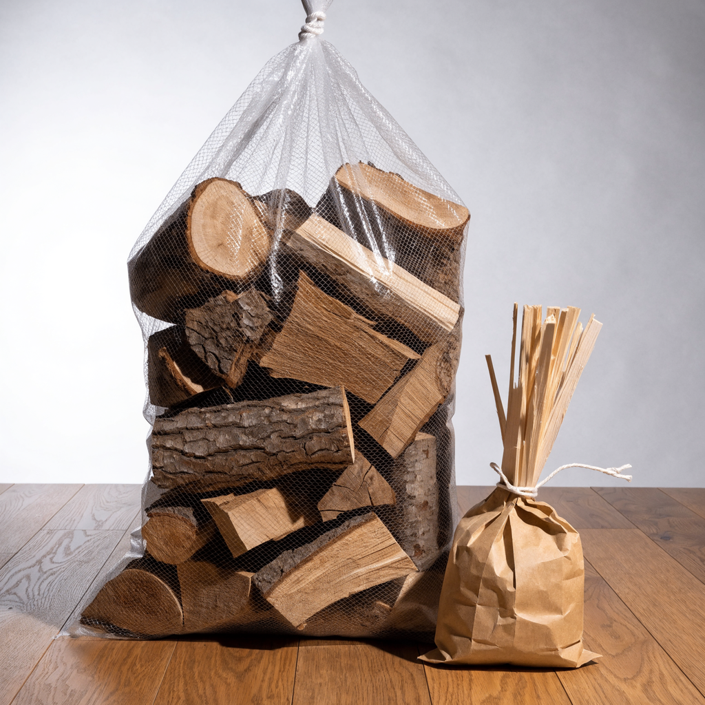 Leña de haya Premium – Saco 15 kg