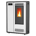 Estufa de pellets canalizable pasillera – Modelo Mercedes 10 kW