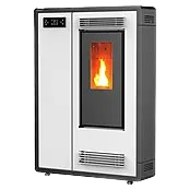 Estufa de pellets canalizable pasillera – Modelo Mercedes 10 kW